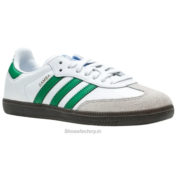 Adidas Samba White Green | Adidas first copy shoes for men