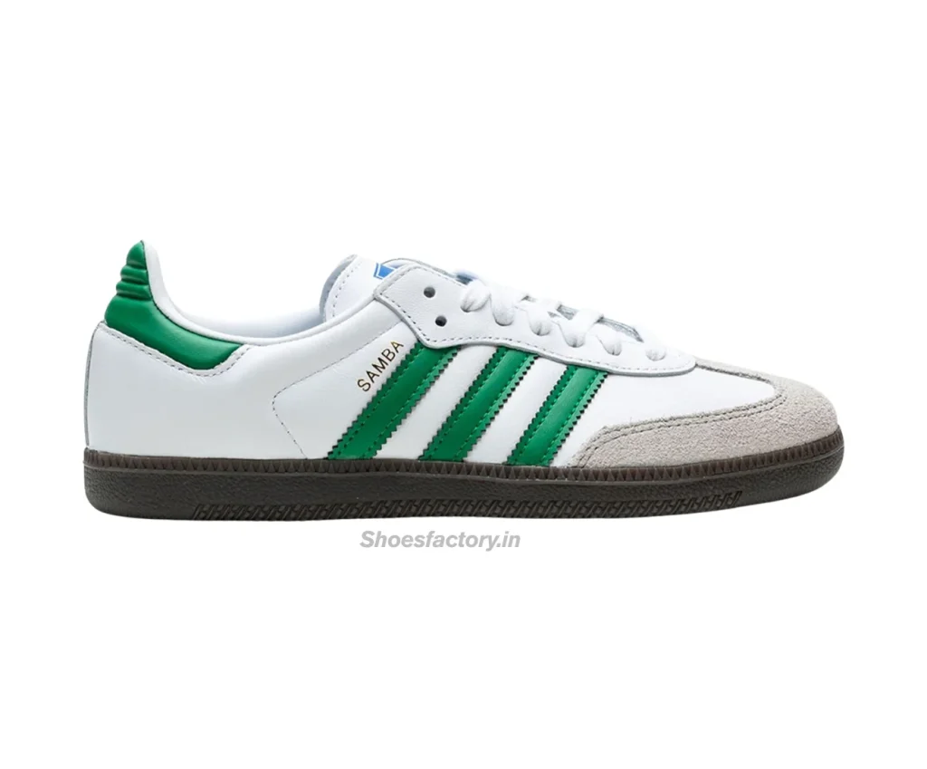 Adidas Samba White Green | Adidas first copy shoes for men