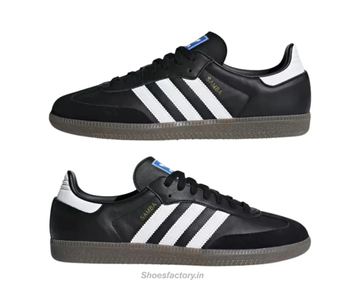 Adidas Samba Core Black Cloud White Gum | Adidas first copy shoes for men