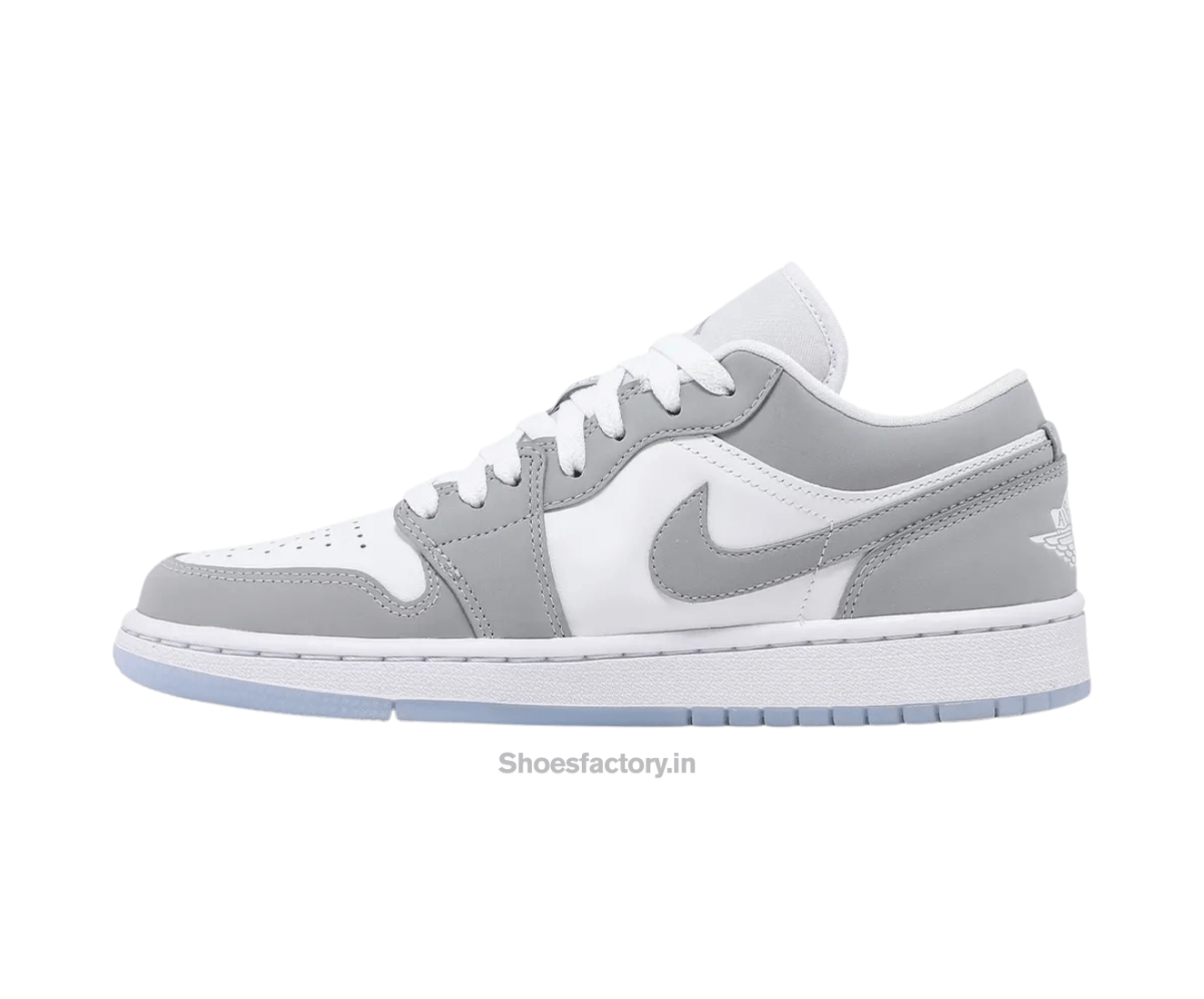 Nike Air Jordan Retro 1 low Wolf Grey - Nike First Copy Shoes