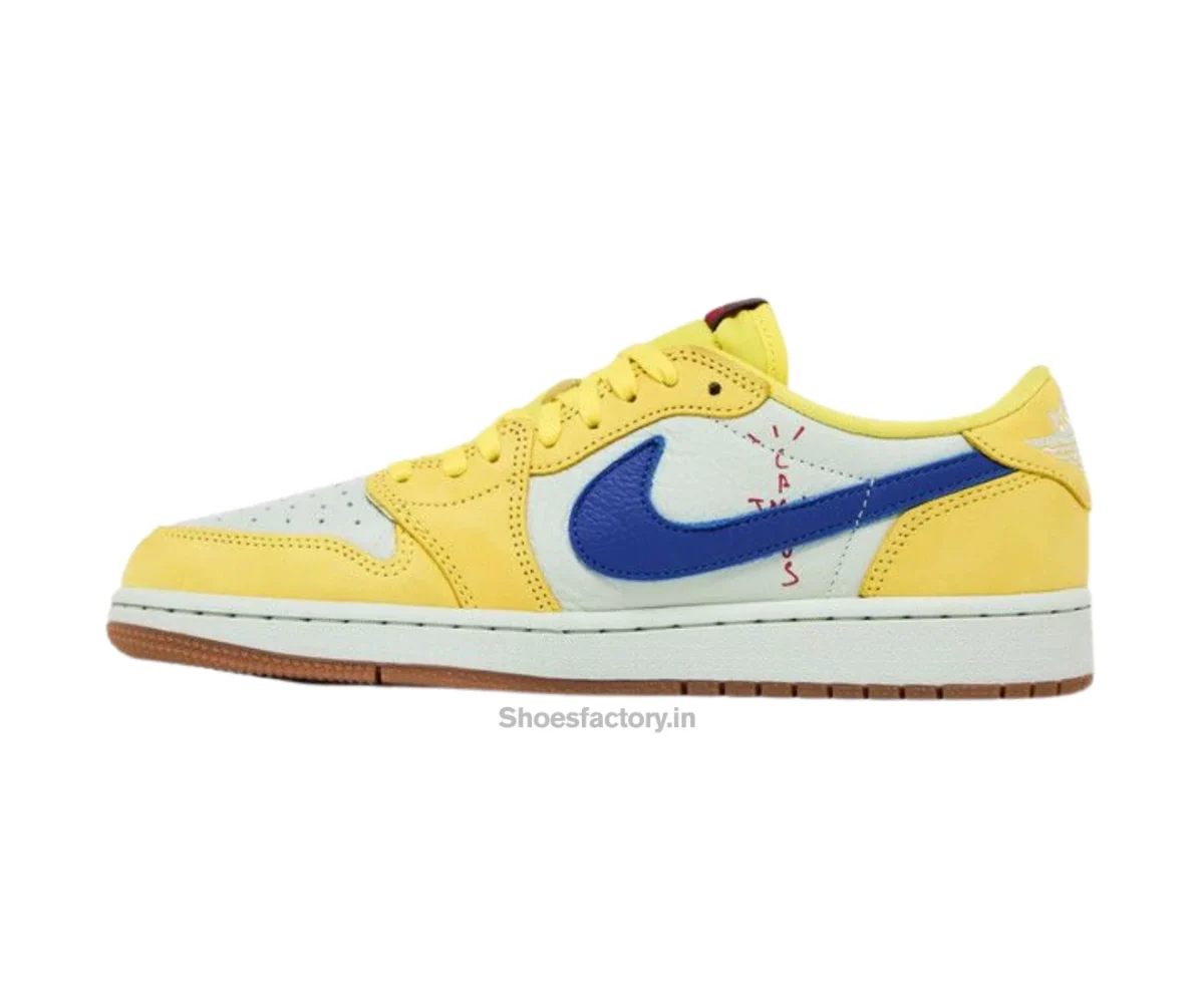 Nike Air Jordan 1 Retro Low Og Sp Travis Scott Canary - Nike First Copy Shoes