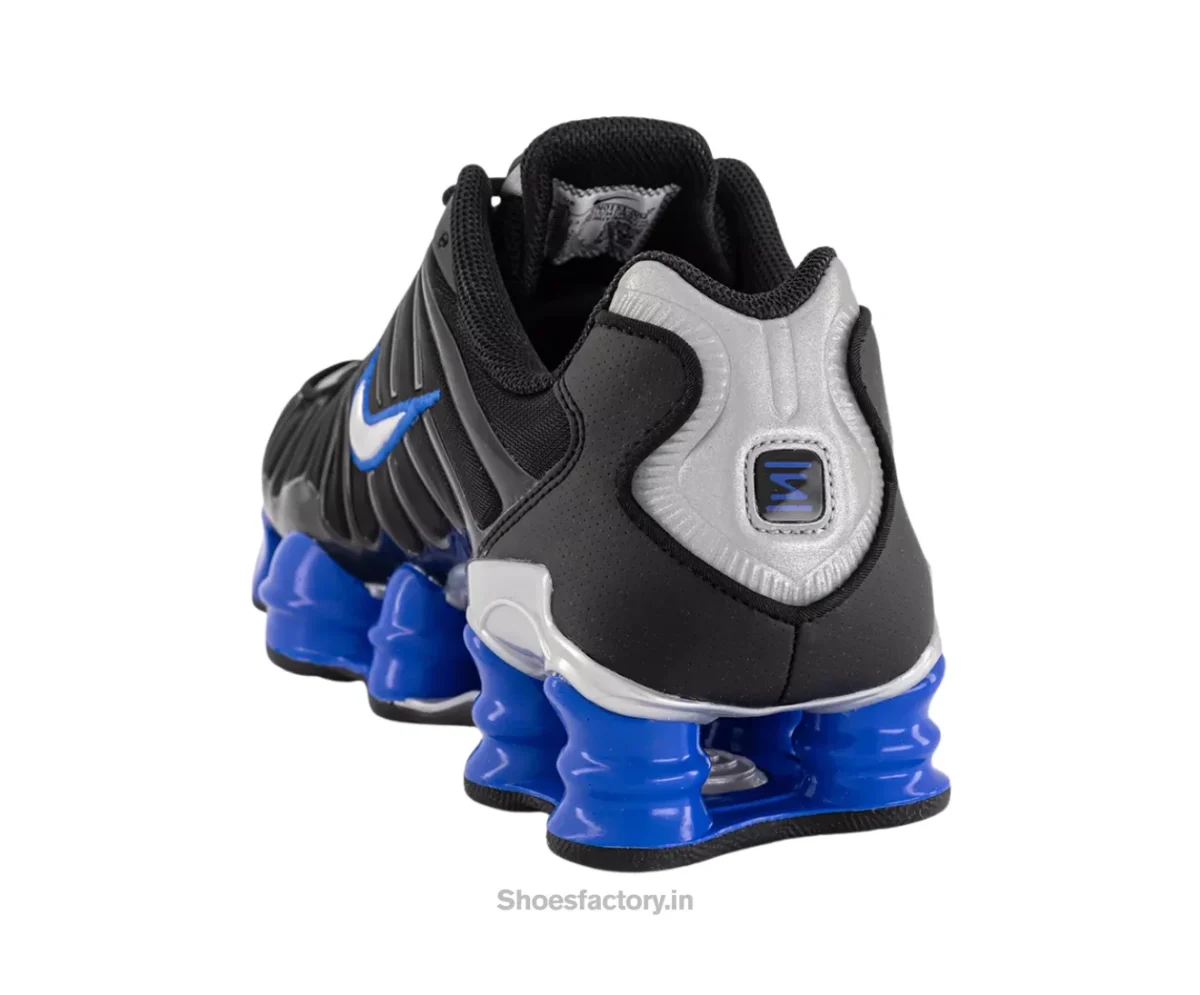 Nike Shox Tb Trainer Metallic Black Silver Blue - Nike First Copy Shoes