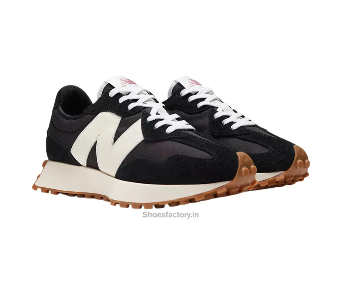 New Balance 327 Black White - New Balance First Copy Shoes