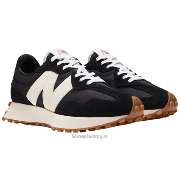 New Balance 327 Black White - New Balance First Copy Shoes
