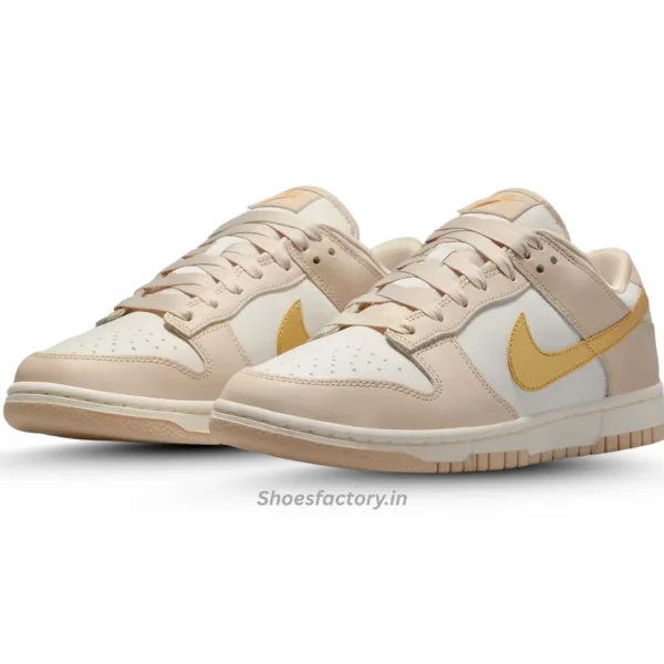 Nike Dunk Low Phantom Metallic Gold - Nike First Copy Shoes