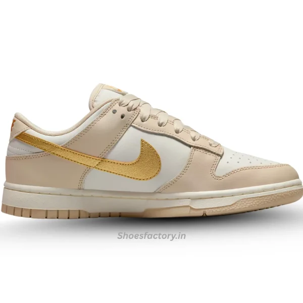 Nike Dunk Low Phantom Metallic Gold - Nike First Copy Shoes