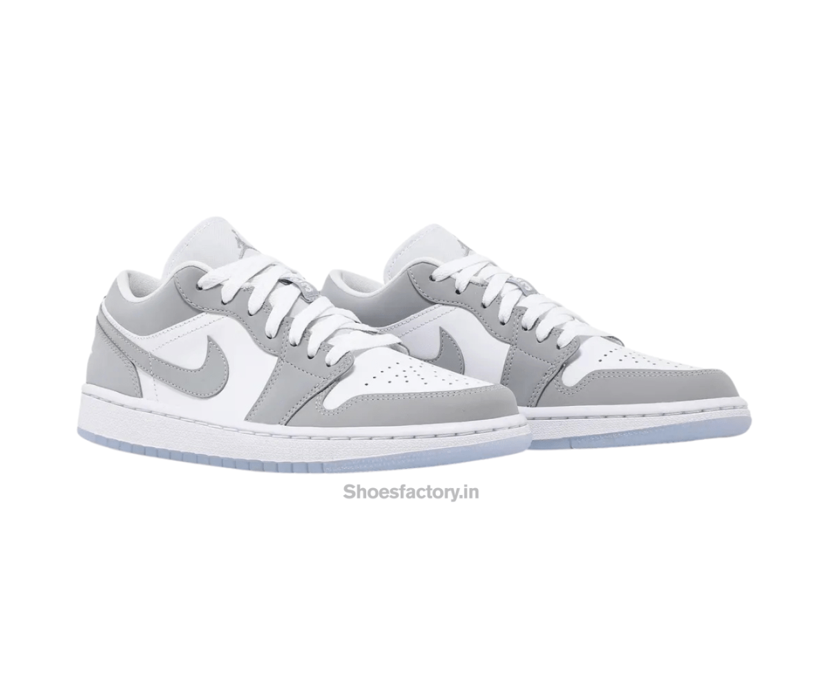 Nike Air Jordan Retro 1 low Wolf Grey - Nike First Copy Shoes