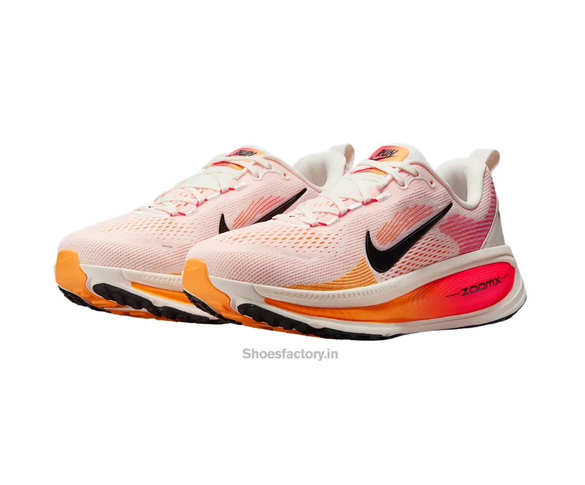 Nike Vomero 18 Sail Bright Crimson Laser Orange Black -Nike First Copy Shoes
