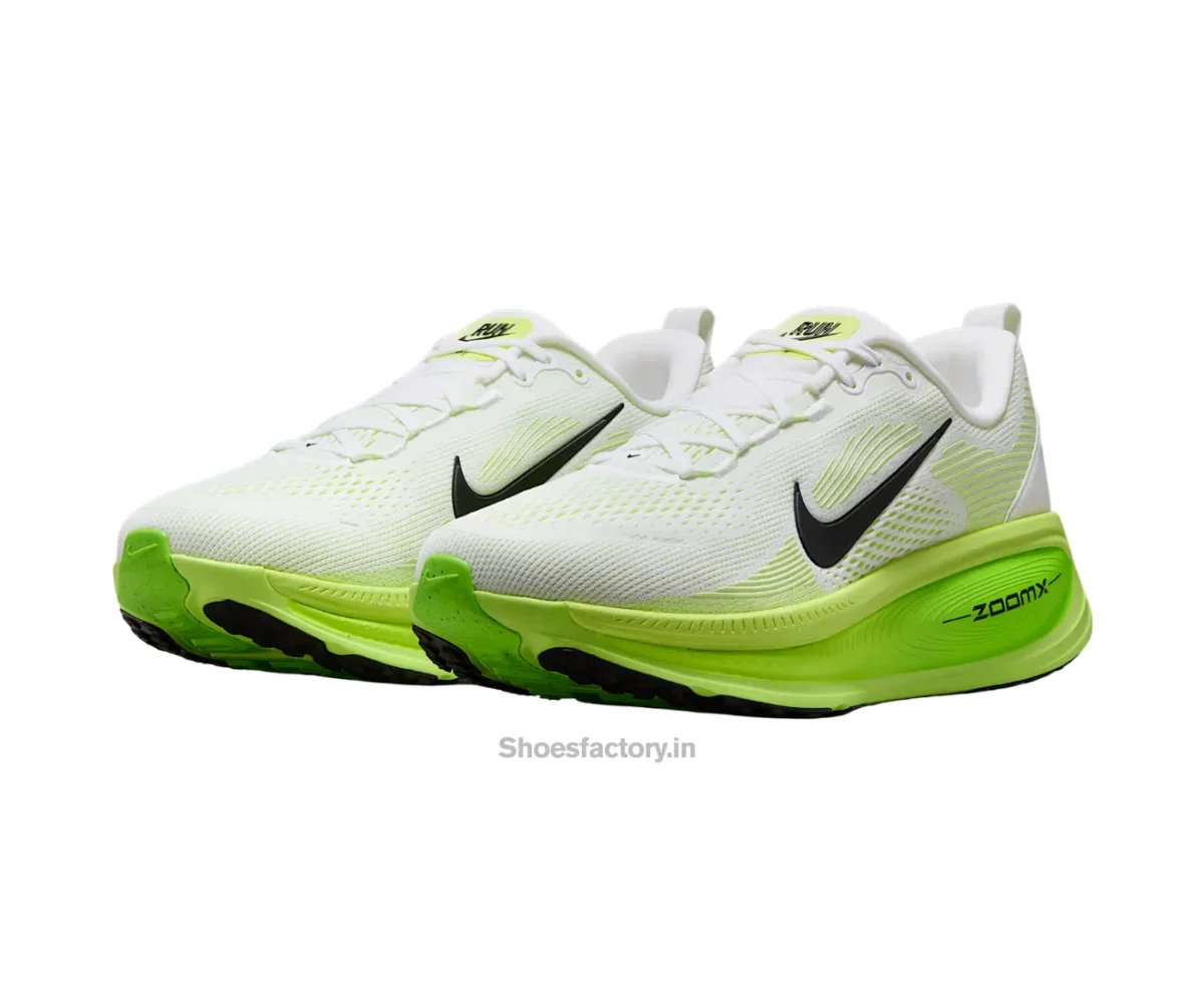 Nike Vomero 18 White Electric Green VoltBlack - Nike First Copy Shoes