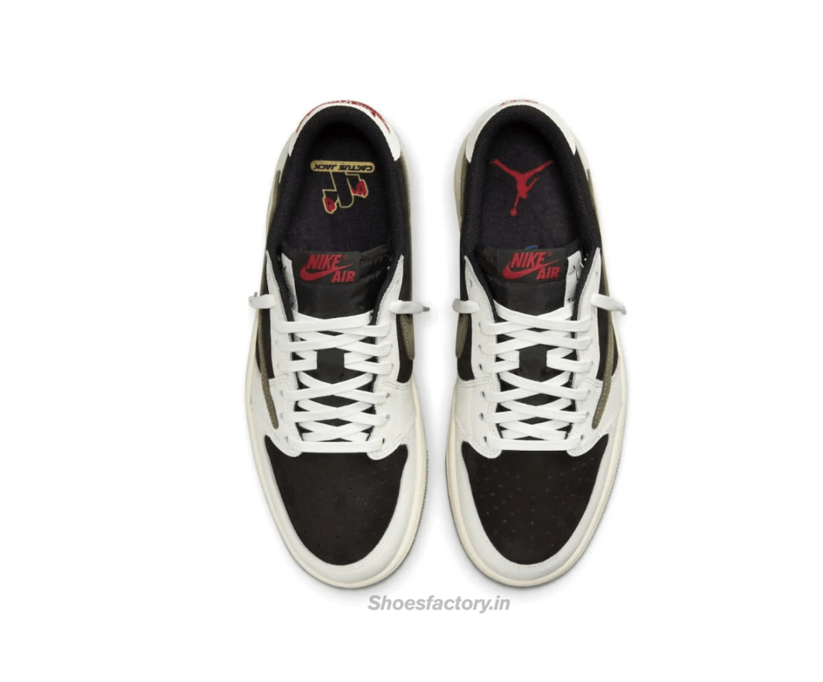 Nike Air Jordan 1 Low x Travis Scott Olive - Nike First Copy Shoes