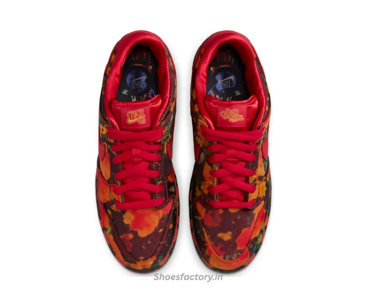 Nike SB Dunk Low the Wizard of OZ Poppy Field - Nike First Copy Shoes