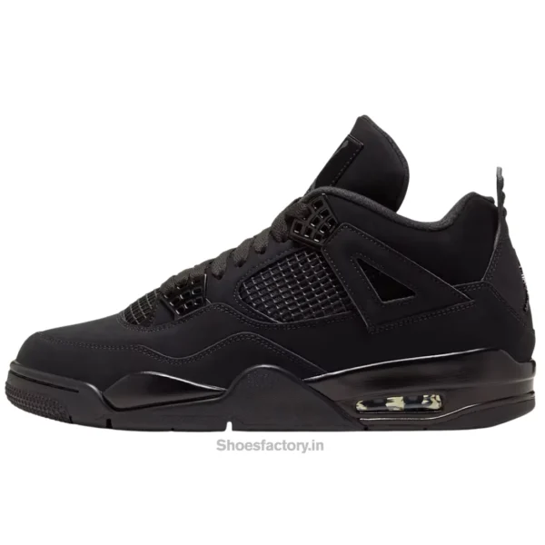 Nike Air Jordan Retro 4 Black Cat - Jordan First Copy Shoes