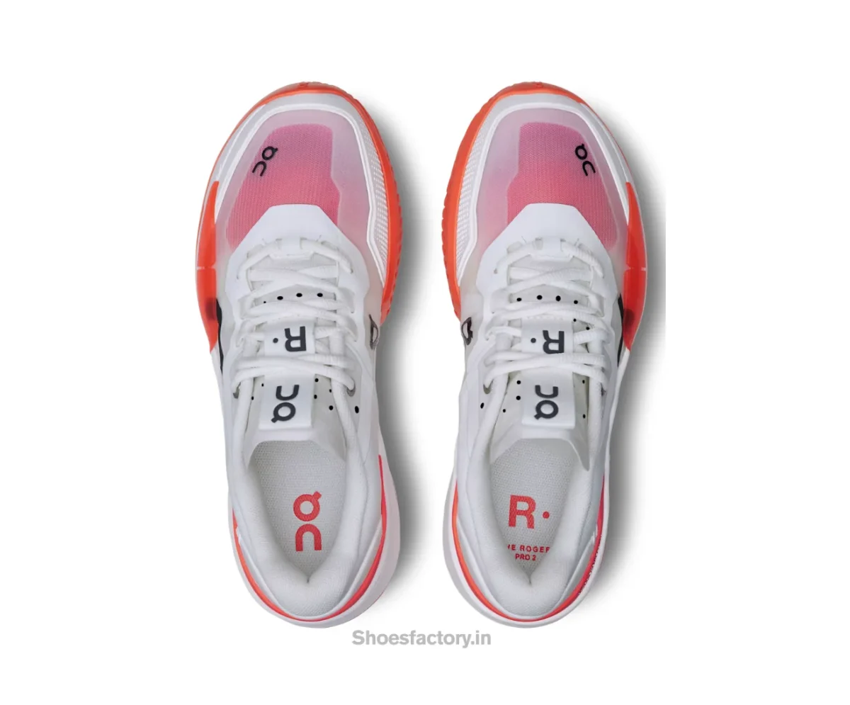 On Cloud Running The Roger Pro 2 White Flame - On Shoes For Men