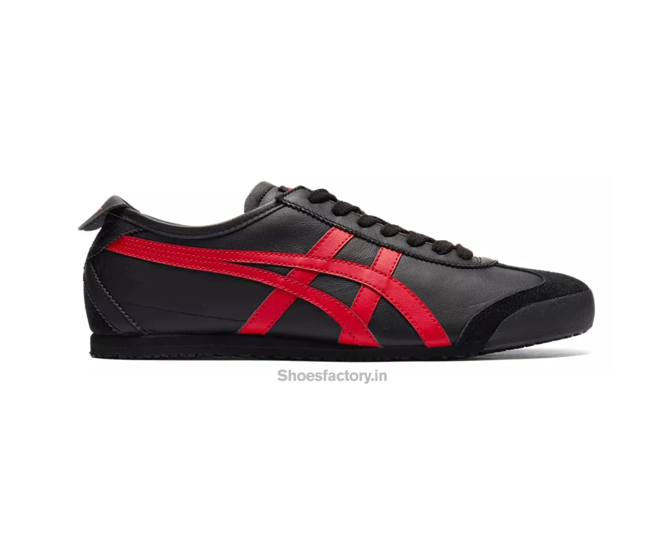Onitsuka Tiger Mexico 66 Black-Classic Red - Onitsuka Tiger First Copy Shoes