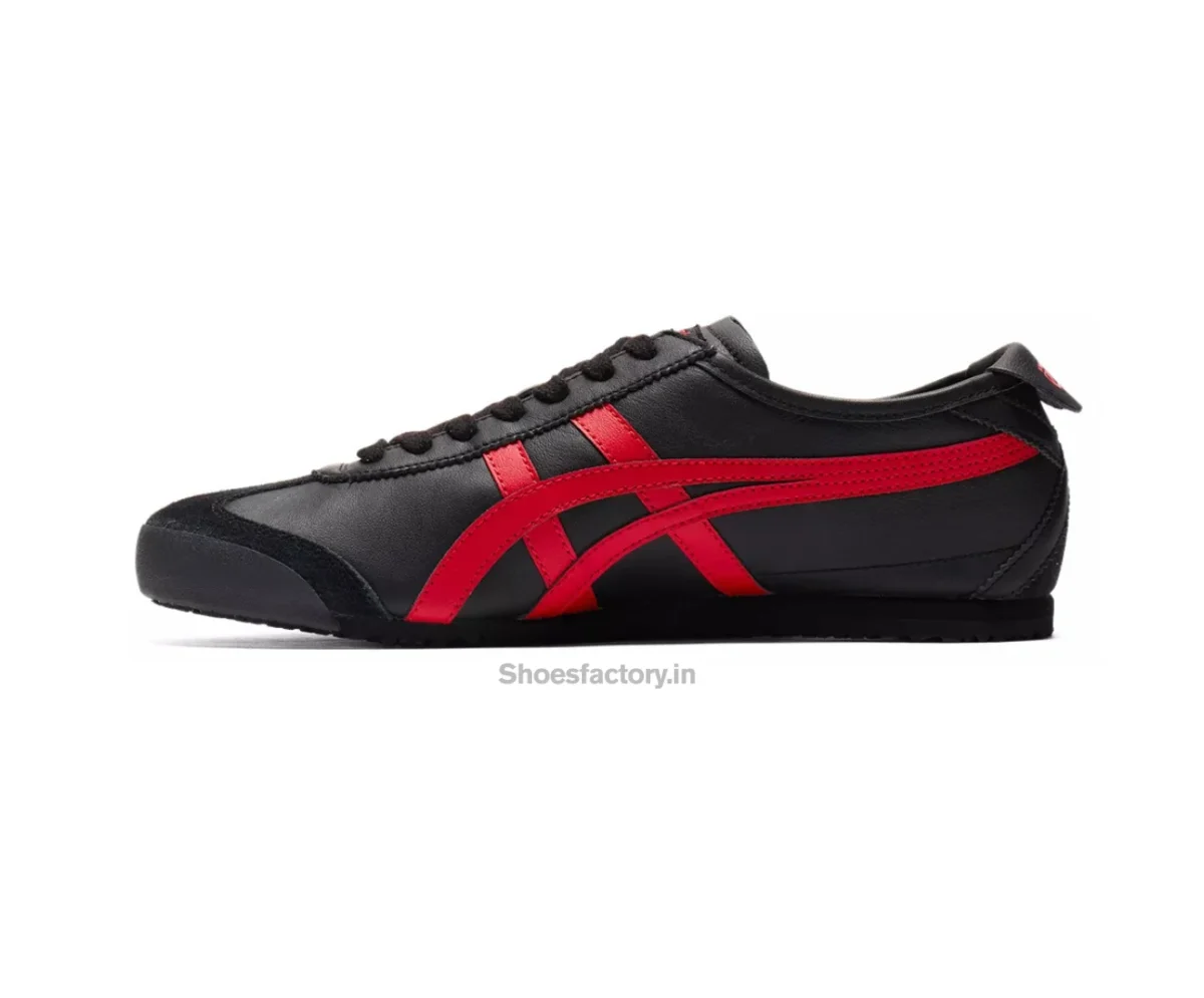 Onitsuka Tiger Mexico 66 Black-Classic Red - Onitsuka Tiger First Copy Shoes