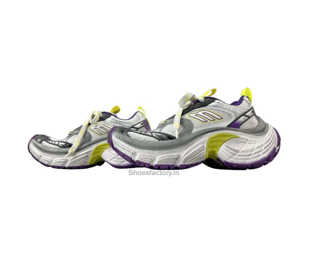 Balenciaga 6xl Sneaker worn Out White Purple Yellow – UA Quality Shoes