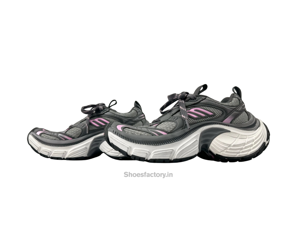 Balenciaga 6XL sneakers in a dark grey and pink colorway - UA Quality Shoes