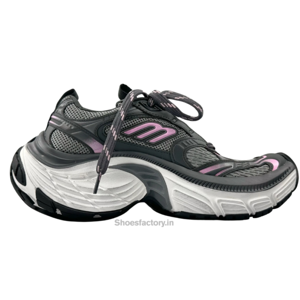 Balenciaga 6XL sneakers in a dark grey and pink colorway - UA Quality Shoes
