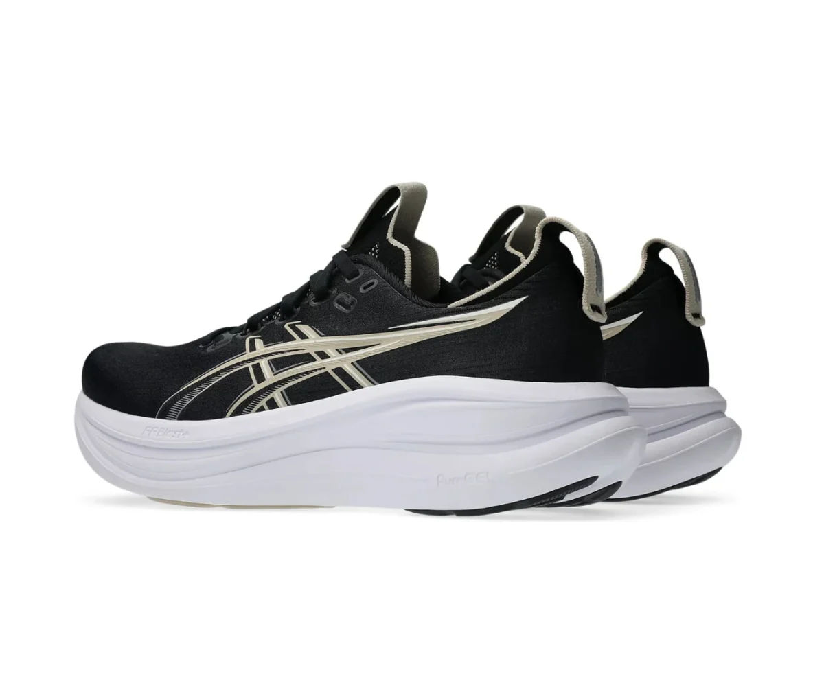 asics gel nimbus 28 black feather grey - Asics First Copy Shoes