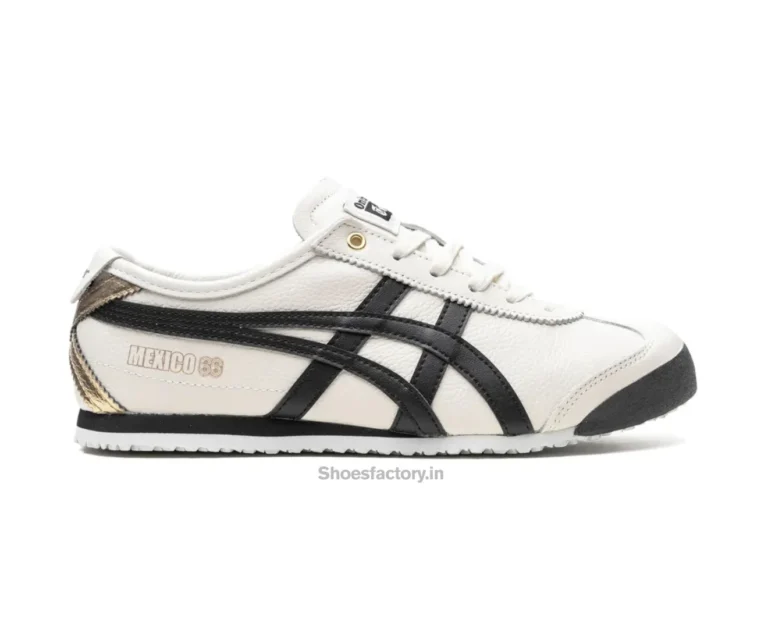 Onitsuka Tiger Mecico 66 Cream Black Gold - Onitsuka Tiger First Copy Shoes