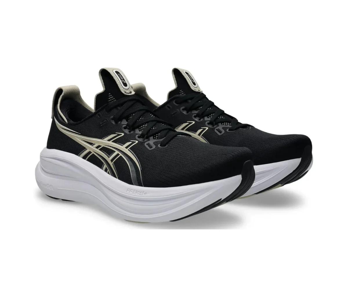 asics gel nimbus 28 black feather grey - Asics First Copy Shoes