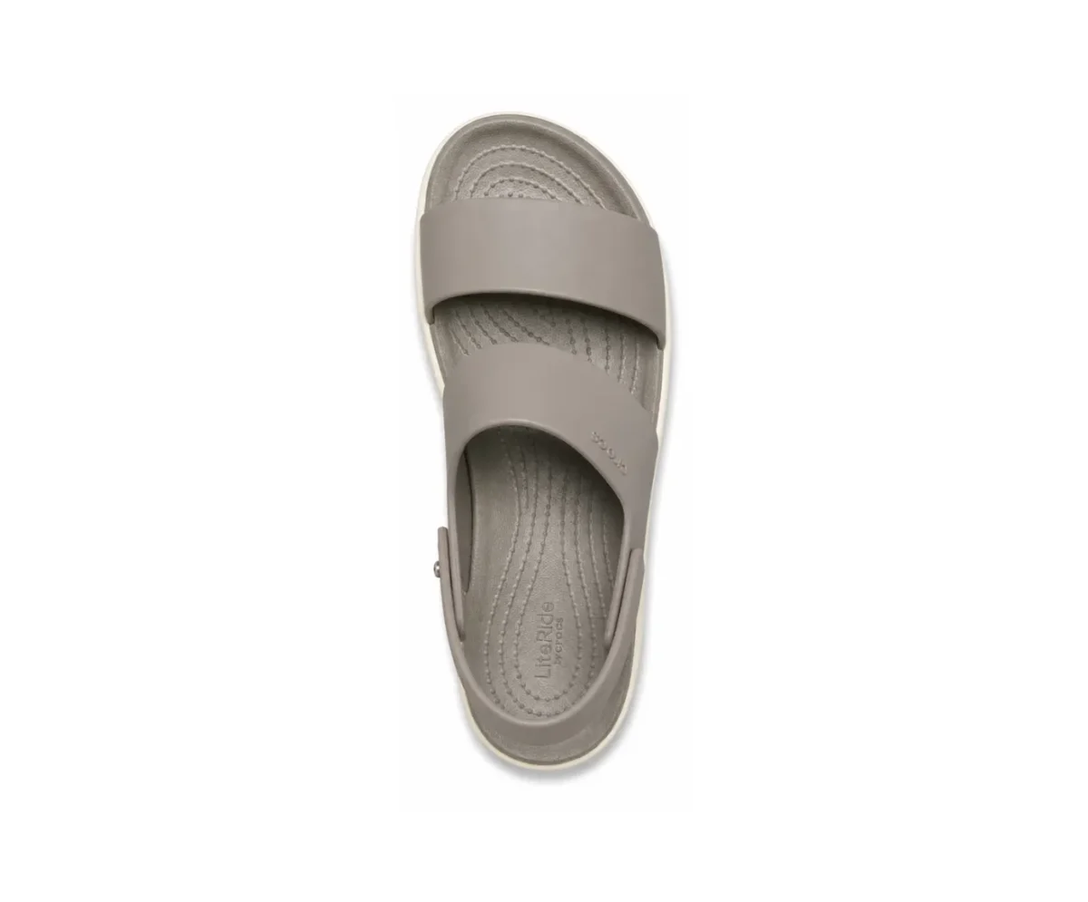 Crocs Sandals Heels Mushroom & White - First Copy Crocs For Women