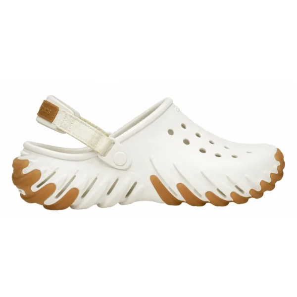 Crocs Echo Gum Ro White Cream Upper - First Copy Crocs