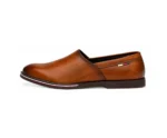 Tommy Hilfiger Tan Camel Brown Moccasins - First Copy Formal Shoes For Men