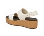 Crocs Sandals Heel White Cream & Cork - First Copy Crocs For Women