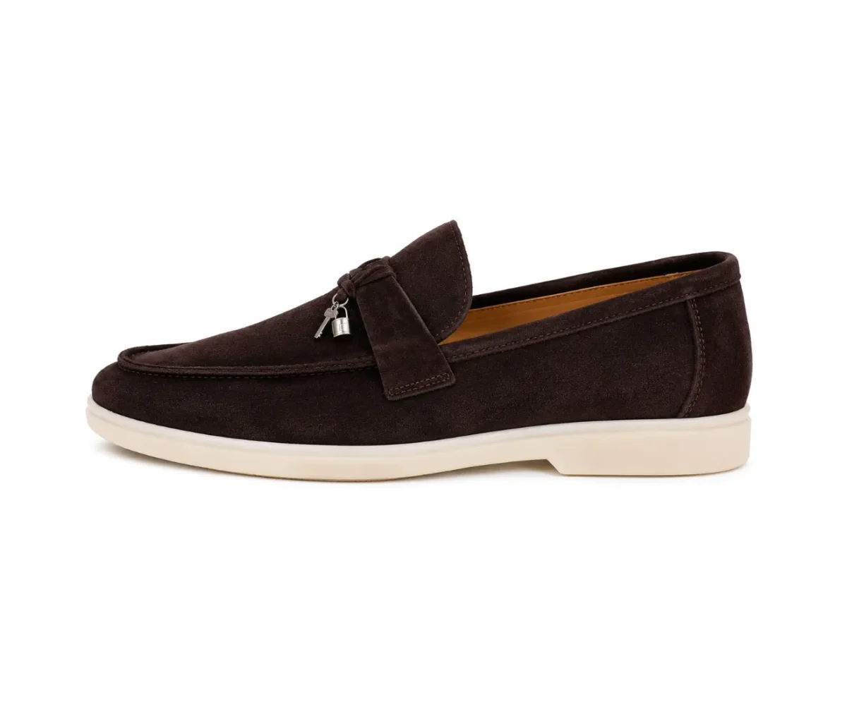 Loro Piana Dark Brown - First Copy Formal Shoes For Men