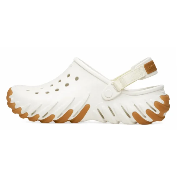 Crocs Echo Gum Ro White Cream Upper - First Copy Crocs
