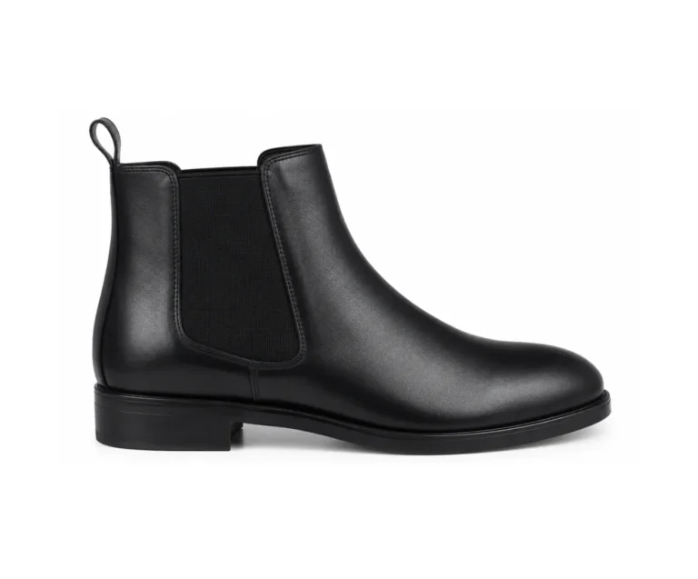 Zara Black Smooth Chelsea Boots - First Copy Formal Shoes For Men