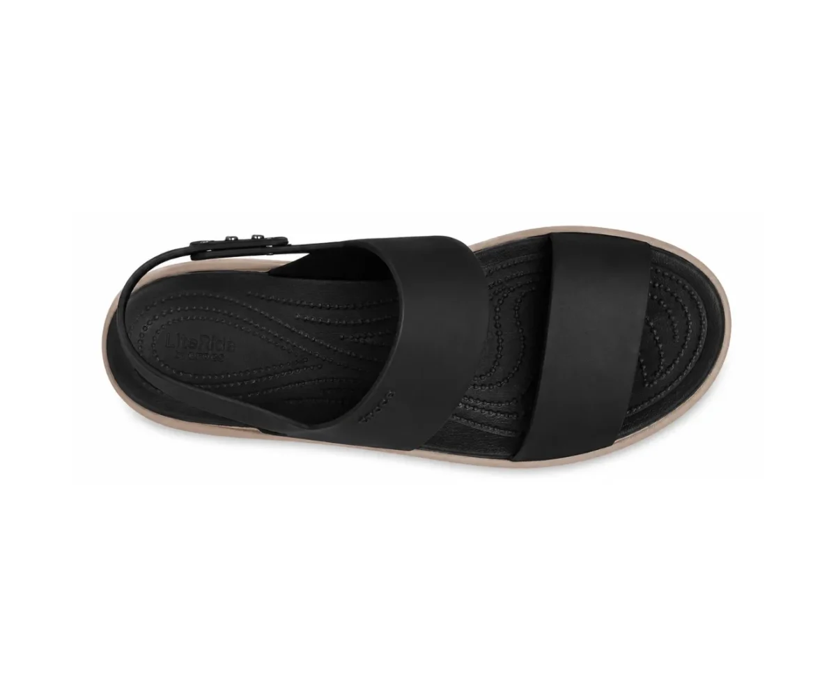 Crocs sandals Heel Black & Mushroom Crocs - First Copy Crocs For Women