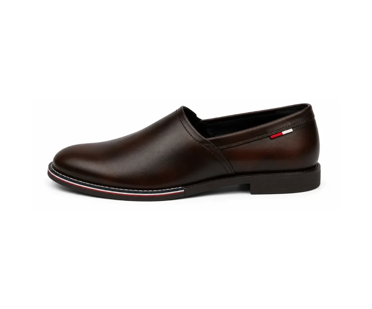 Tommy Hilfiger Brown Moccasins - First Copy Formal Shoes For Men