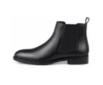 Zara Black Smooth Chelsea Boots - First Copy Formal Shoes For Men