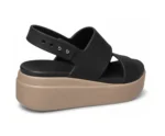 Crocs sandals Heel Black & Mushroom Crocs - First Copy Crocs For Women
