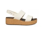 Crocs Sandals Heel White Cream & Cork - First Copy Crocs For Women