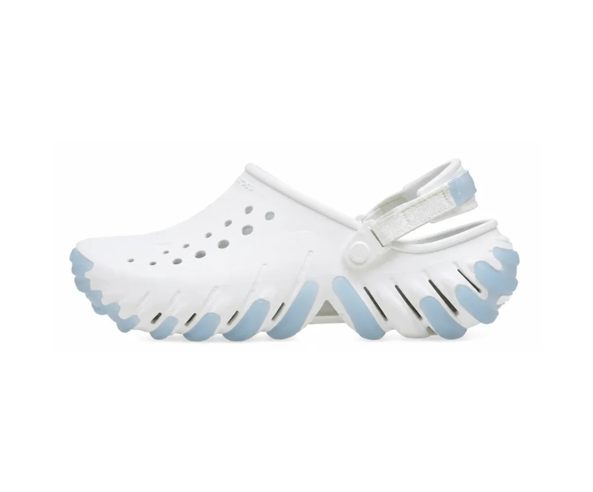Crocs Echo Gum Ro White Upper Light Blue - First Copy Crocs