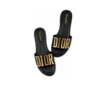 Christian Dior Flats Black Golden