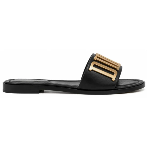 Christian Dior Flats Black Golden