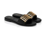 Christian Dior Flats Black Golden