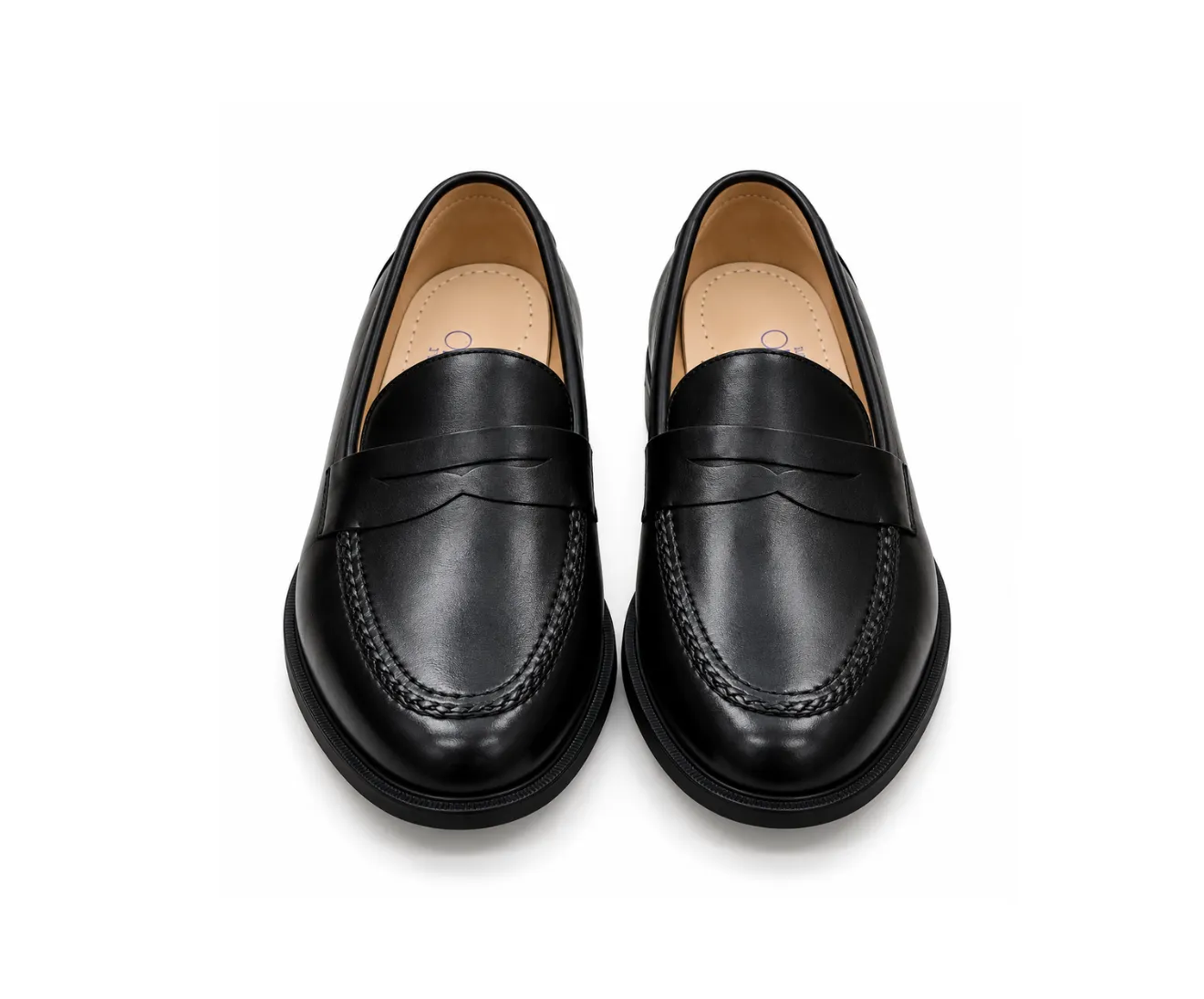 Rosso Brunello Leather Moccasins Black - First Copy Formal Shoes