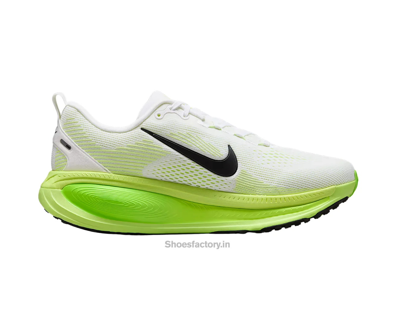 Vomero 18 White Electric Green VoltBlack - First Copy Shoes