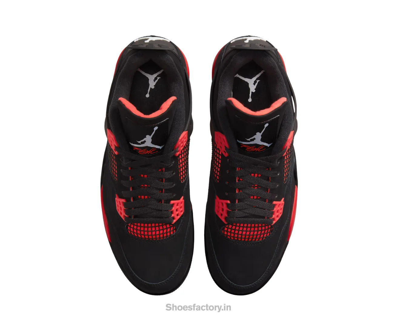 Air Jordan Retro 4 Thunder Black Red - Jordan First Copy Shoes - Image 4