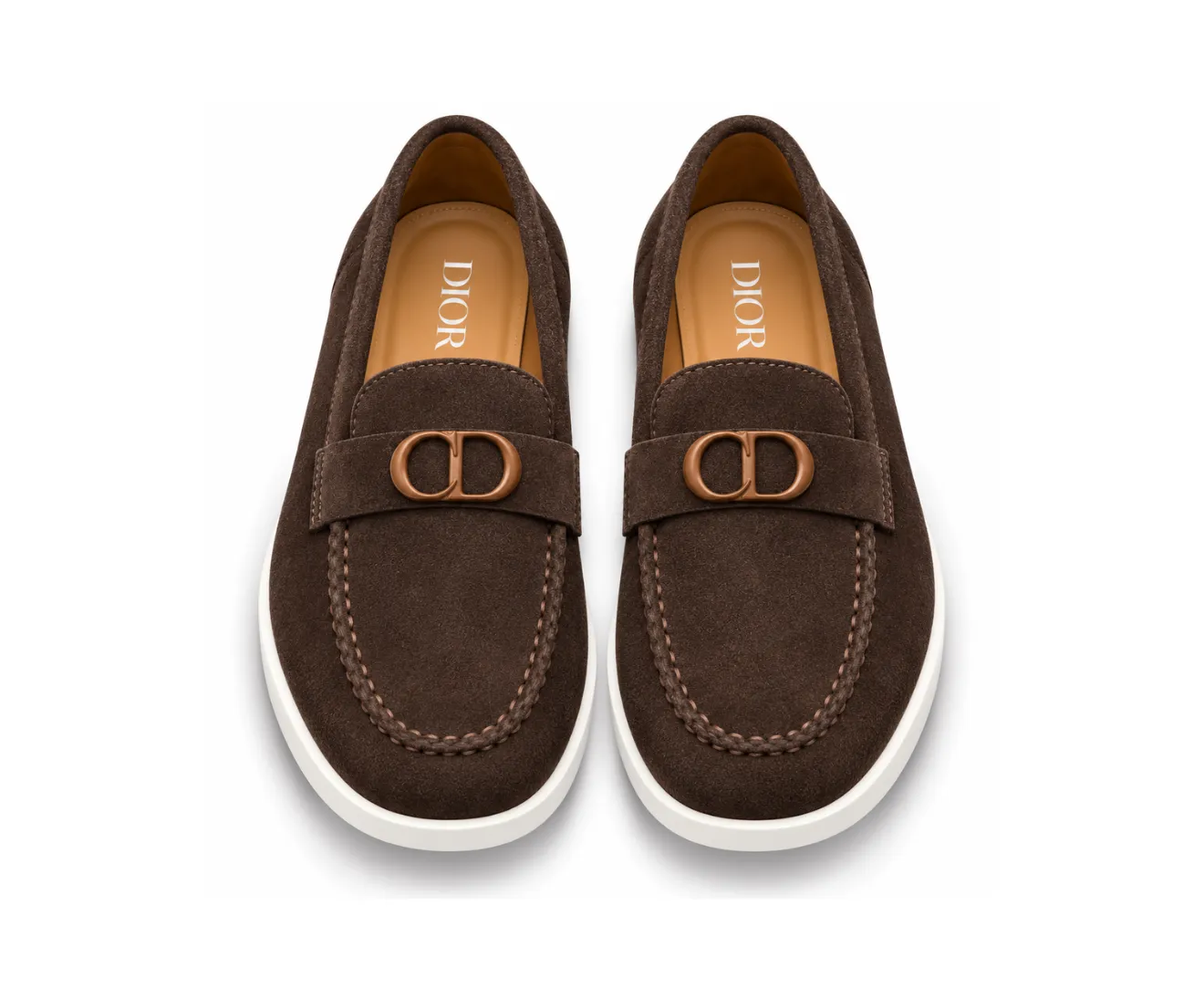 Dior Moccasins Suede Leather Brown – First Copy Formal Shoes