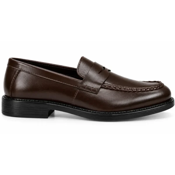 Rosso Brunello Leather Moccasins Brown - First Copy Formal Shoes