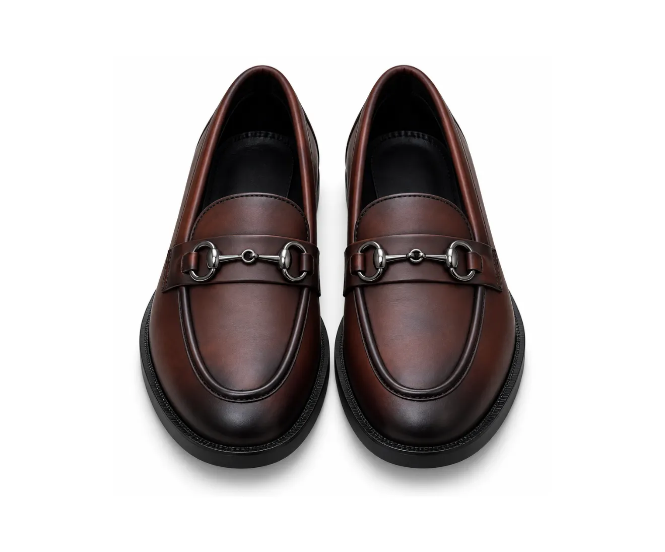 Gucci Loafers Brown With Buckle - First Copy Formal Shoes
