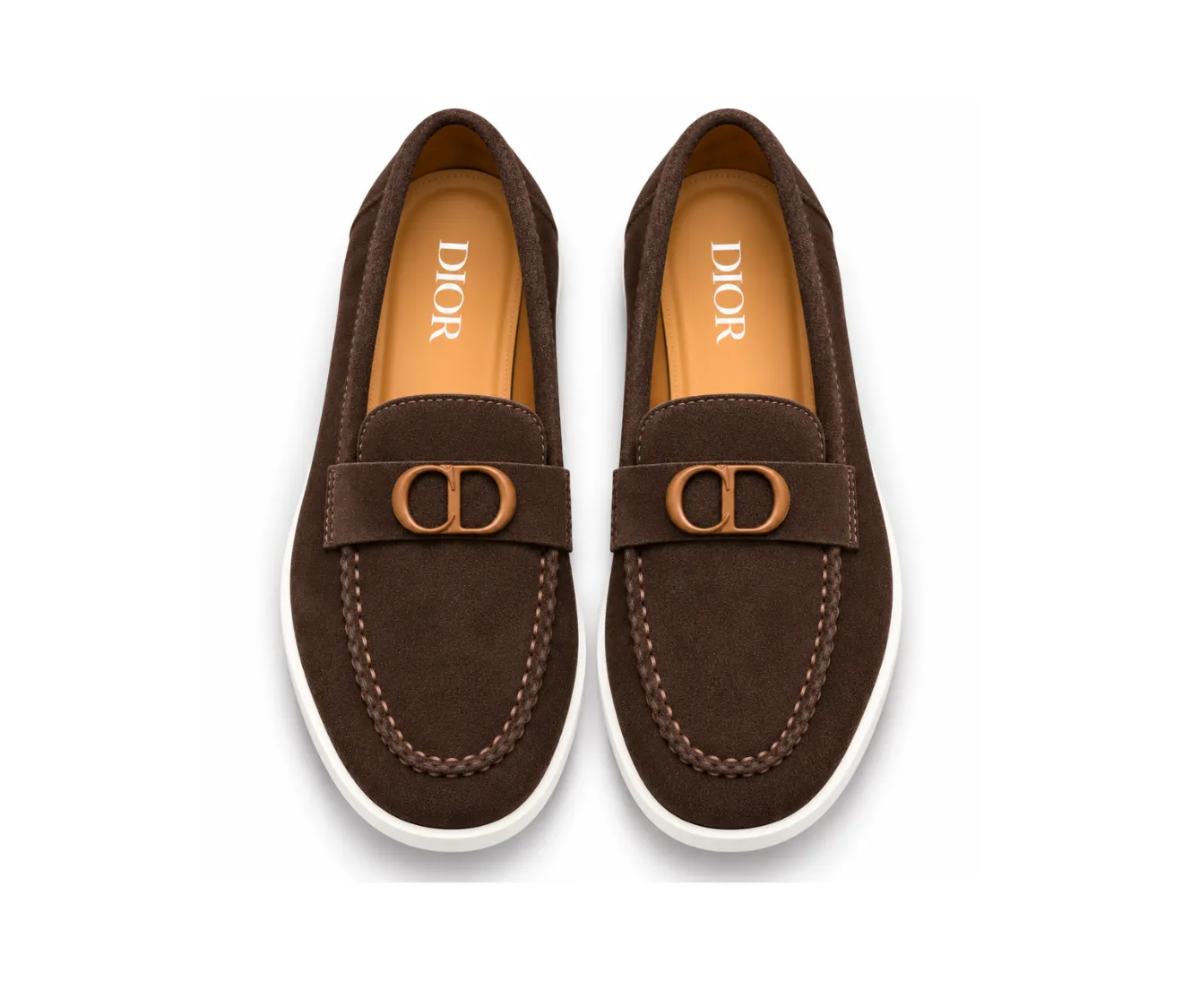 Dior Moccasins Suede Leather Brown – First Copy Formal Shoes