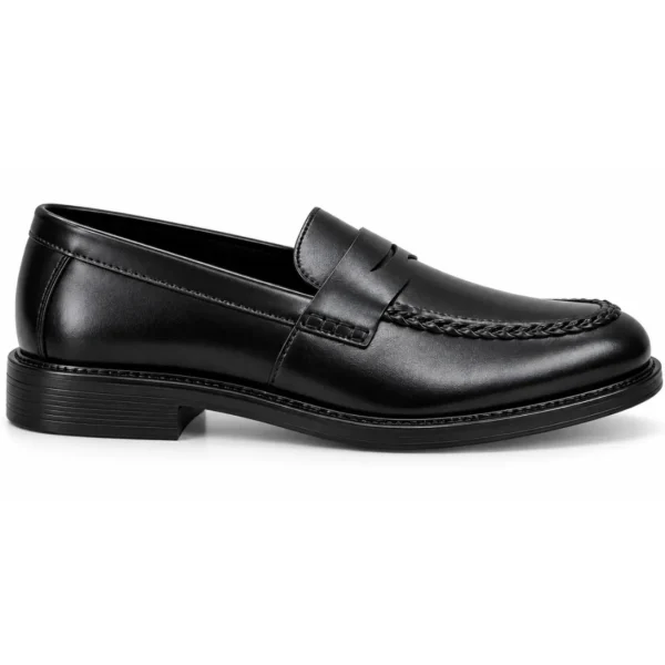 Rosso Brunello Leather Double Design Formals Black - First Copy Formal Shoes
