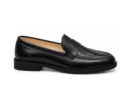 Rosso Brunello Leather Moccasins Black - First Copy Formal Shoes